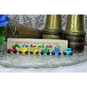 1950's World's Tiniest Ancient Cars Ever Made 6 Cars with Box Japan